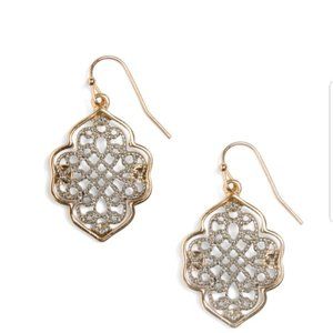New Bancroft Cazzette Framed Filigree Earrings